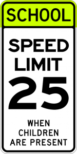 School Speed Limit in California