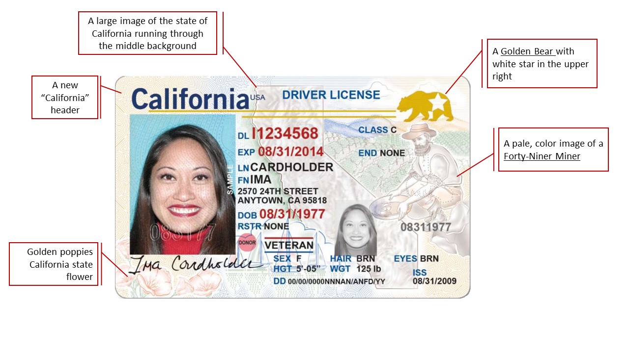 California Real ID checklist